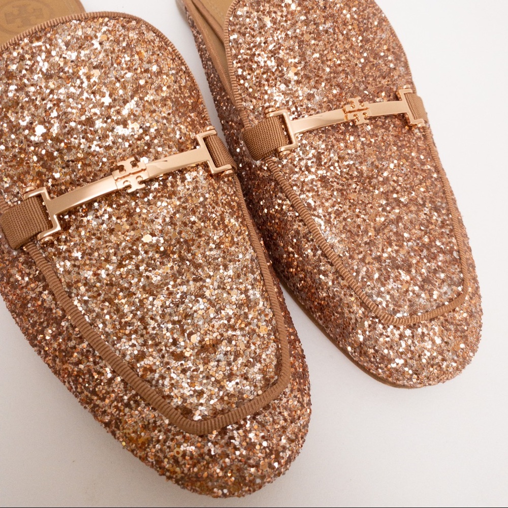 TORY BURCH Amelia Glitter Backless Loafer Pink - Picture 4 of 11